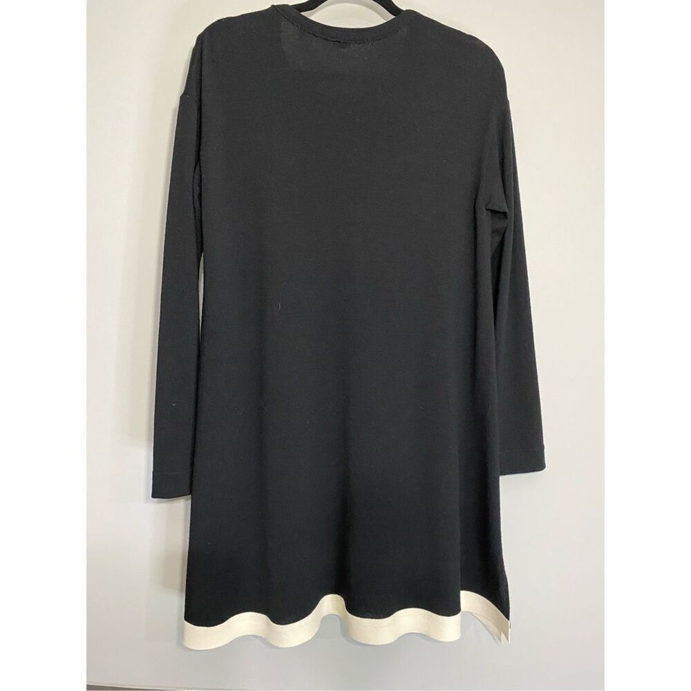 Marie Saint Pierre wool blend, black and white dress or tunic.  RETAILS FOR $990 - Picture 6 of 11